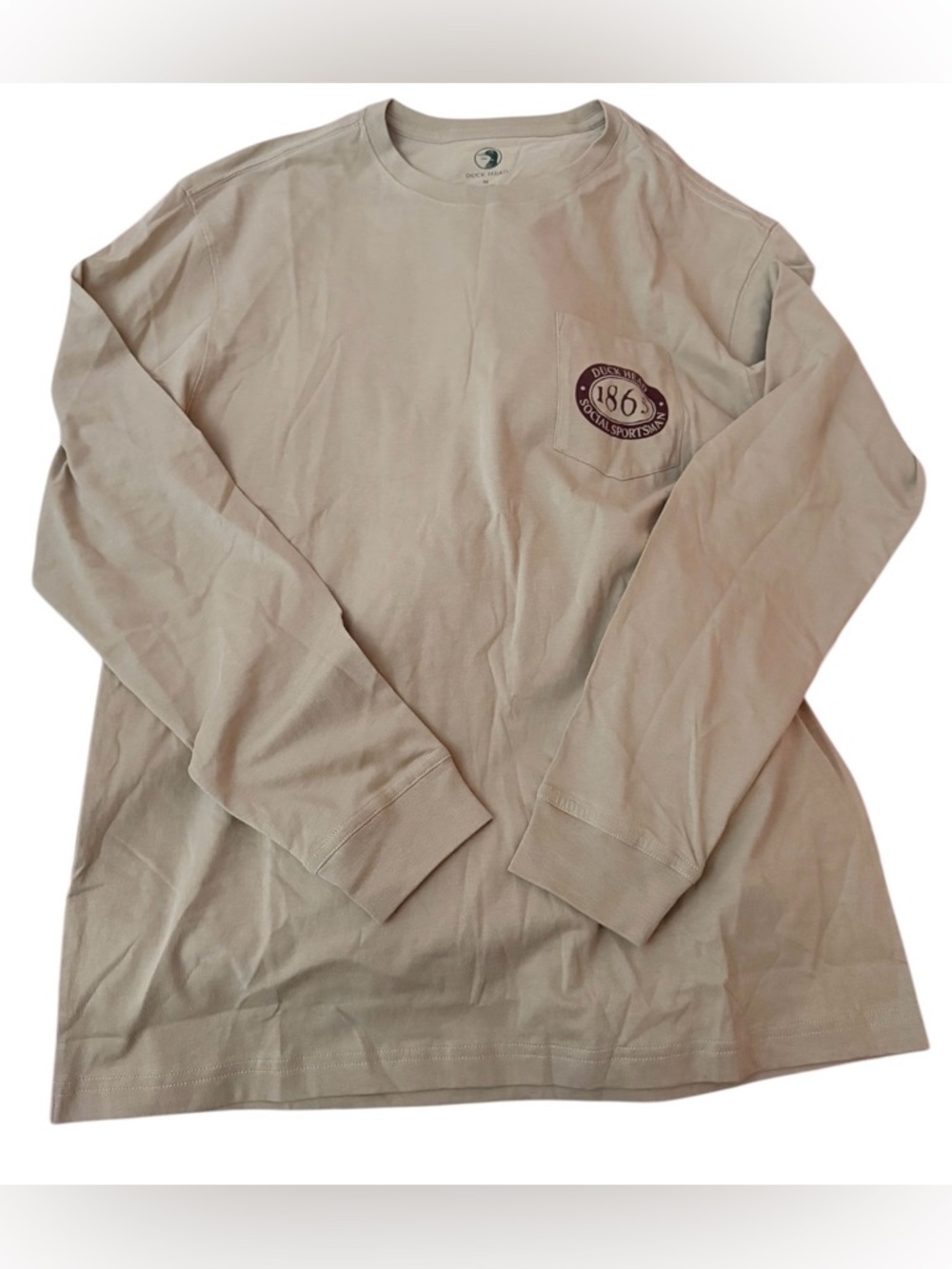 Duck Head Fisherman's Folklore T-shirt Long Sleeve Size Medium NWT‎